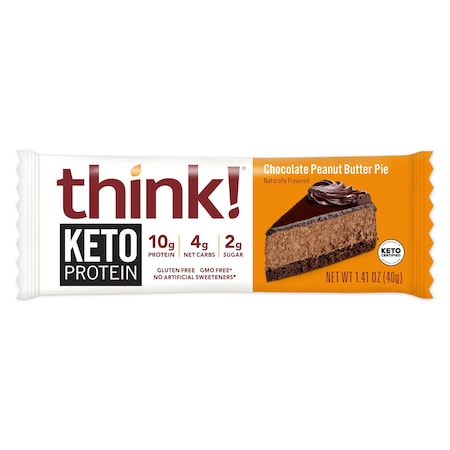 Thinkthin Keto Protein Chocolate Peanut Butter Pie, PK120 1098380
